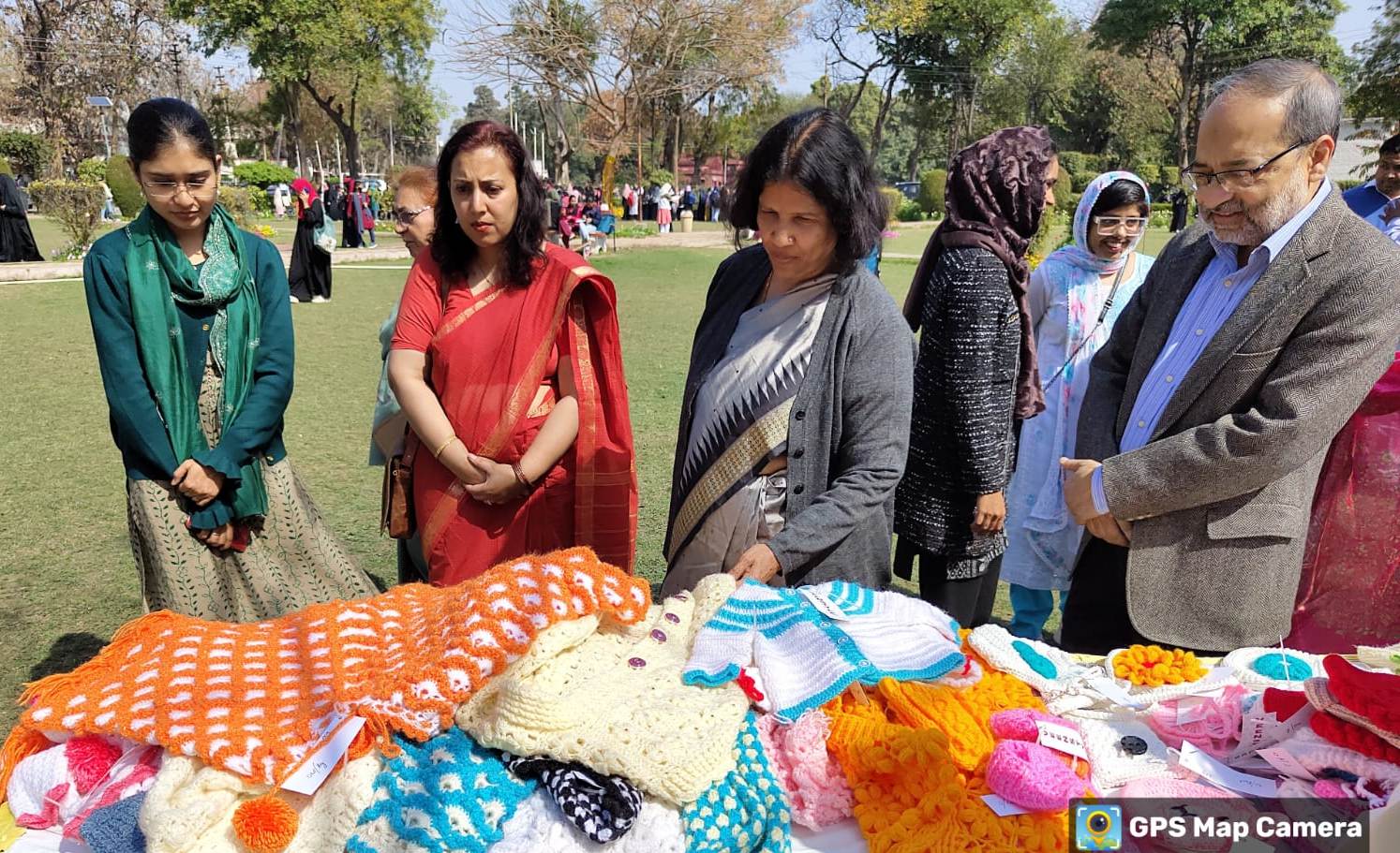 Prof Naima Gulrez with Prof Asmar Baig and others visiting the exhibition Kaushal Mela  2.0 at Women’s College.jpg