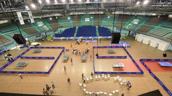 Refurbished and decked up, Surat’s PDDU stadium all set for National Games marquee table tennis action.jpeg