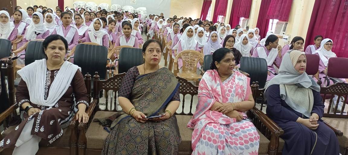 Mrs Amna Malik with teachers and student during the Gender Sensitization & Sexual Harassment programme .jpeg